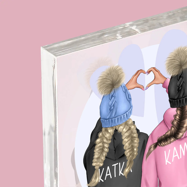 Designér Postav: Zimní Kamarádky - Akrylový Blok