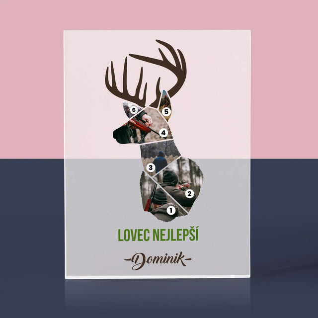 Tvar Z Fotek: Nejlepší Lovec - Akrylový Blok