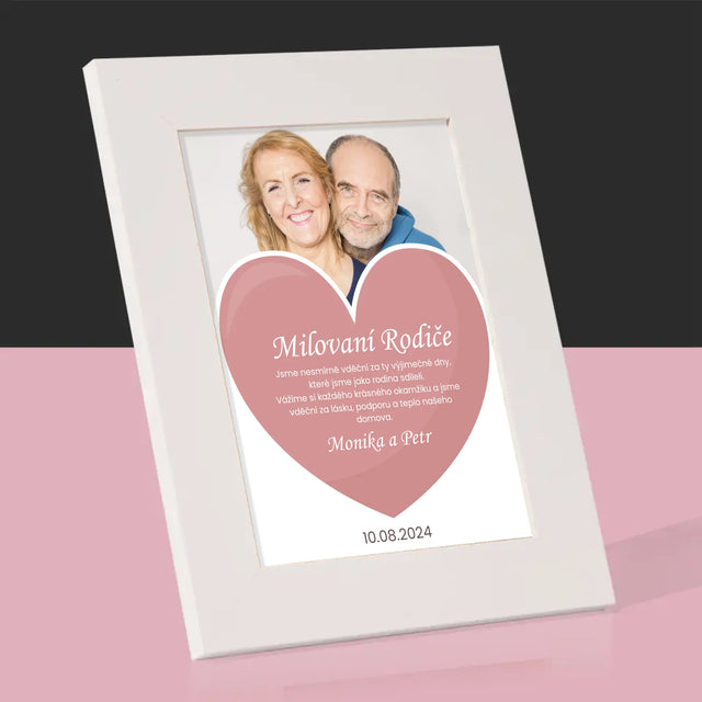 Fotka S Textem: Milovaní Rodiče - Fotorámeček