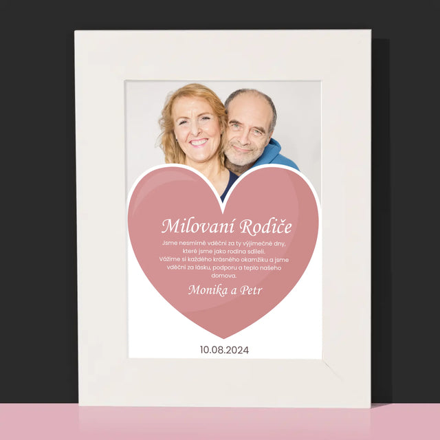 Fotka S Textem: Milovaní Rodiče - Fotorámeček