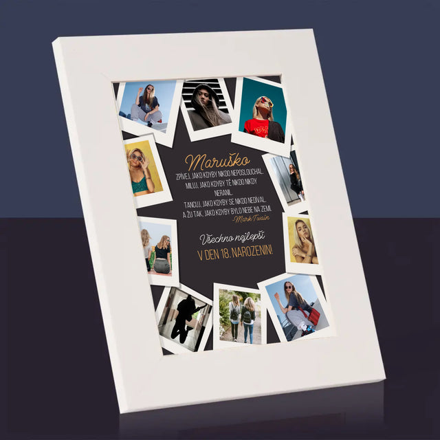 Fotokoláž: Přání K Narozeninám - Fotorámeček