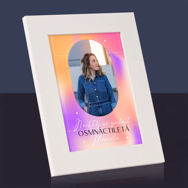 Fotka S Textem: Nechtěj Se Změnit - Fotorámeček