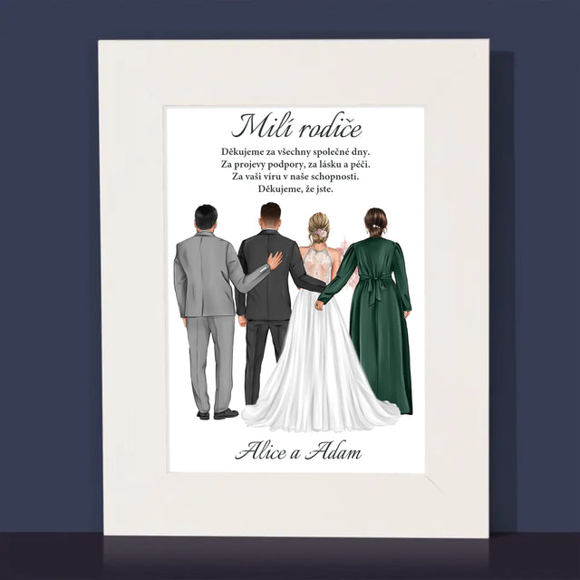 Designér Postav: Milí Rodiče Děkujeme - Fotorámeček