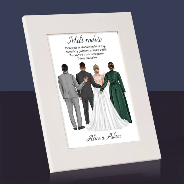 Designér Postav: Milí Rodiče Děkujeme - Fotorámeček