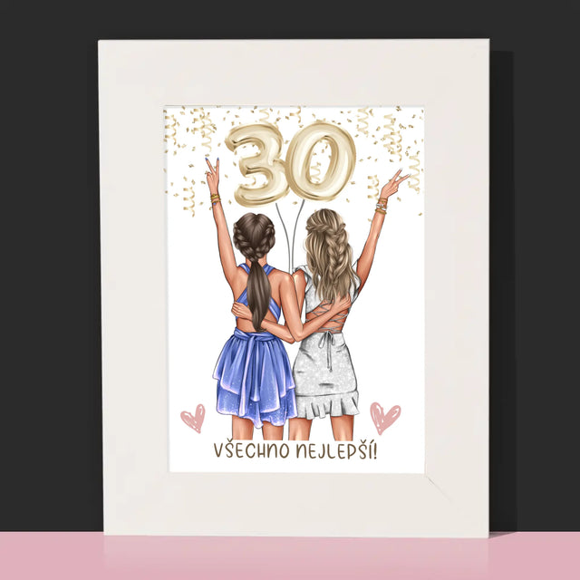 Designér Postav: Kamarádky Třicátiny - Fotorámeček