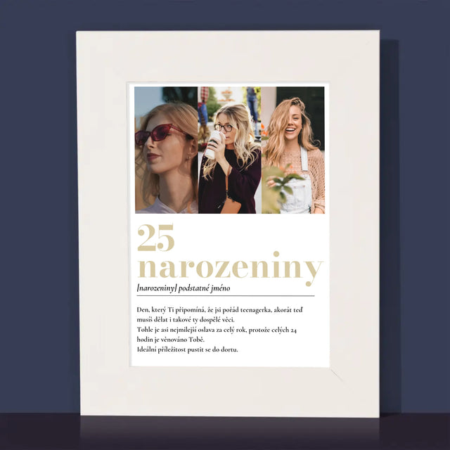 Fotokoláž: 25. Narozeniny Definice - Fotorámeček