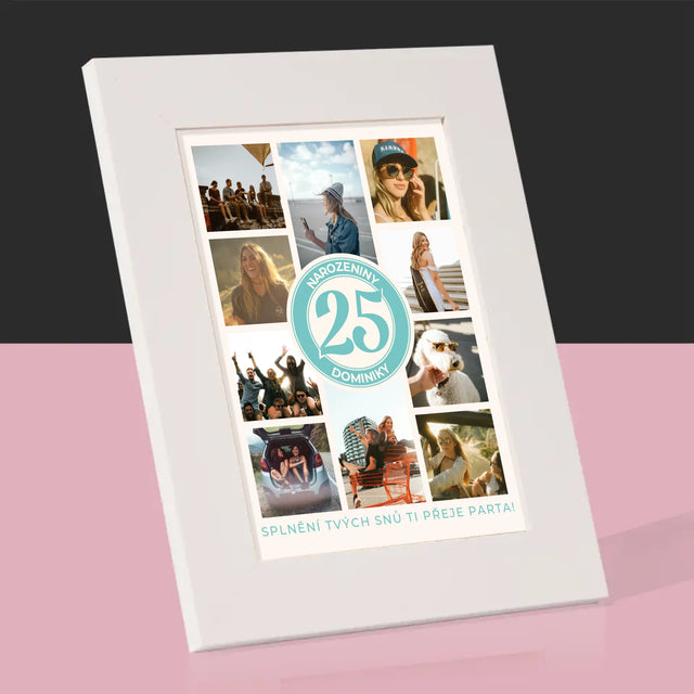 Fotokoláž: 25. Narozeniny - Fotorámeček