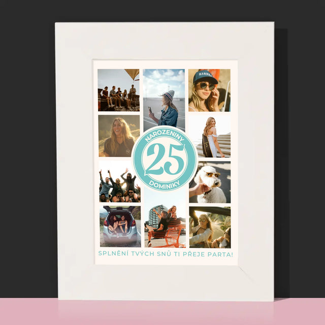 Fotokoláž: 25. Narozeniny - Fotorámeček