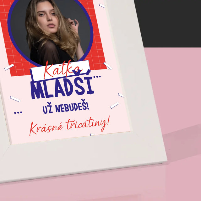 Fotka S Textem: Mladší Nebudeš - Fotorámeček