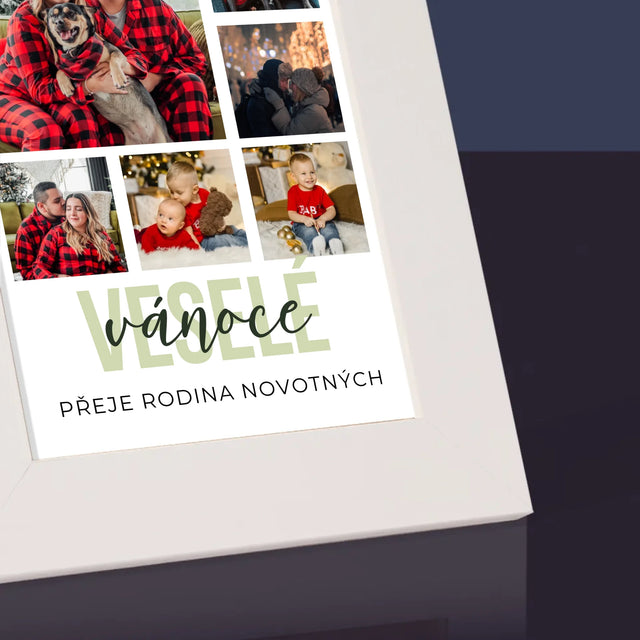 Fotokoláž: Veselé Vánoce - Fotorámeček