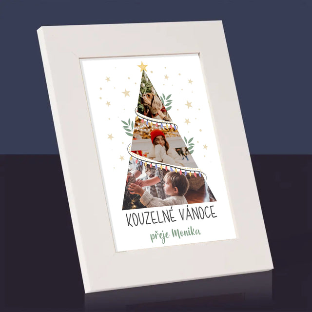 Fotokoláž: Kouzelné Vánoce Stromeček - Fotorámeček