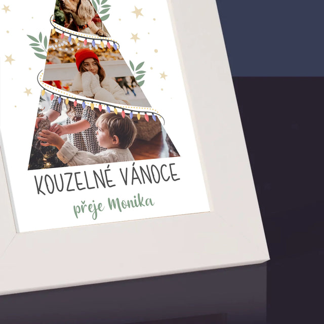 Fotokoláž: Kouzelné Vánoce Stromeček - Fotorámeček