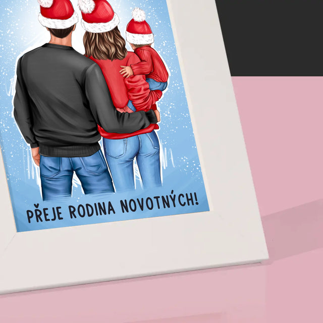Designér Postav: Vánoční Rodina - Fotorámeček