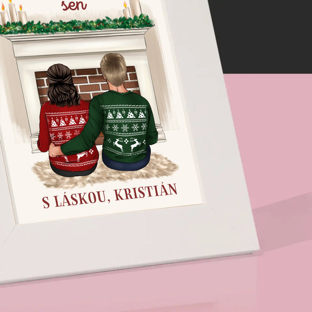 Designér Postav: Vánoční Pár - Fotorámeček