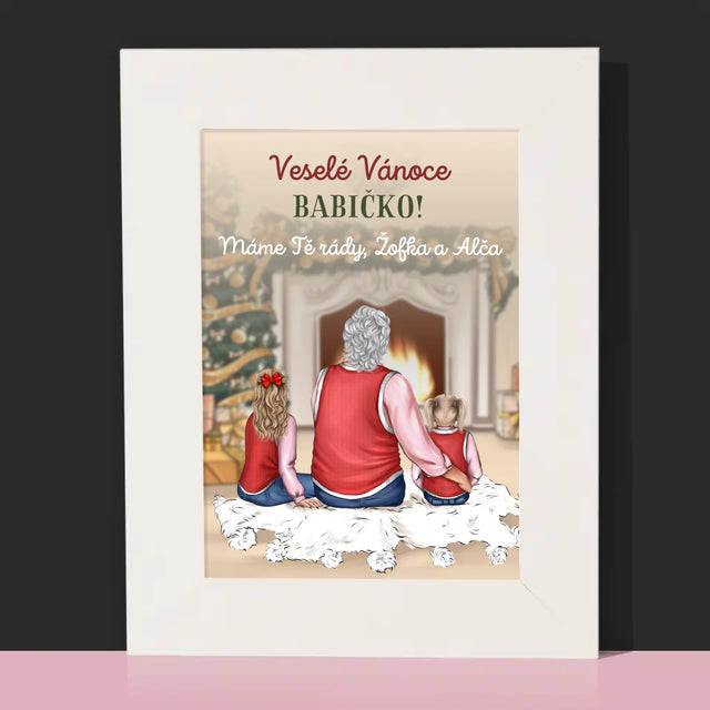 Designér Postav: Veselé Vánoce Babičko - Fotorámeček