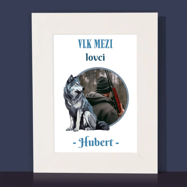 Fotka S Textem: Vlk Mezi Lovci - Fotorámeček