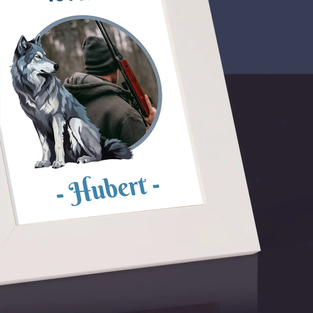 Fotka S Textem: Vlk Mezi Lovci - Fotorámeček