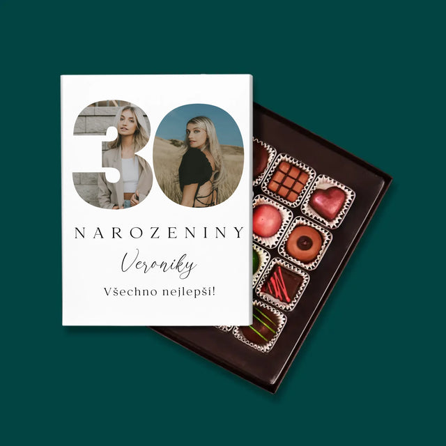 Slovo Z Fotek: 30. Narozeniny Podpis - Pralinky