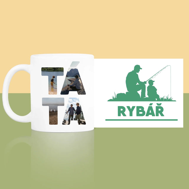 Slovo Z Fotek: Táta Rybář - Hrnek