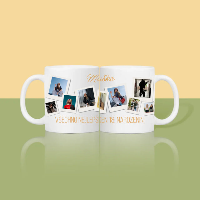 Fotokoláž: Přání K Narozeninám - Hrnek