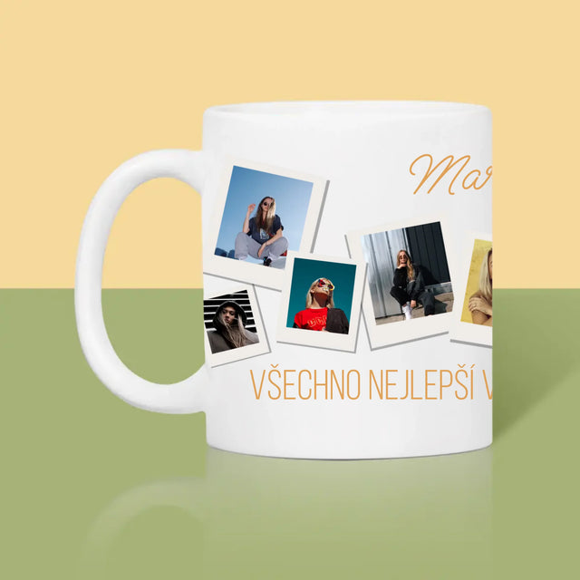 Fotokoláž: Přání K Narozeninám - Hrnek