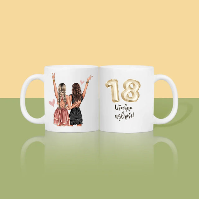Designér Postav: Přítelkyně Osmnáctiny - Hrnek