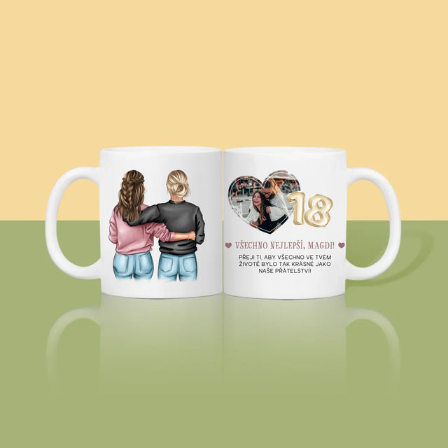 Designér Postav: 18. Narozeniny Přítelkyně - Hrnek