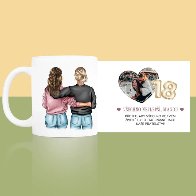 Designér Postav: 18. Narozeniny Přítelkyně - Hrnek