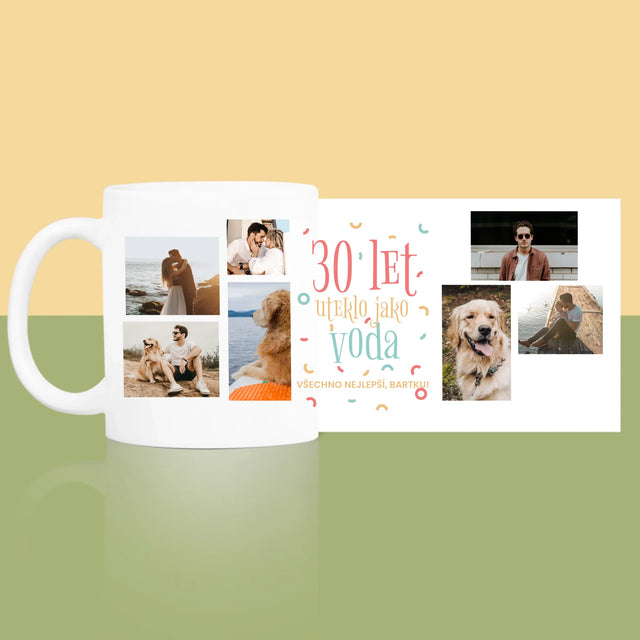 Fotokoláž: 30 Let Uteklo - Hrnek