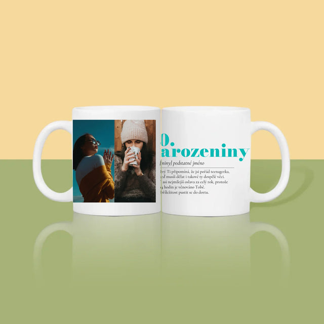 Fotokoláž: 30. Narozeniny Definice - Hrnek