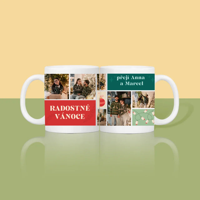 Fotokoláž: Vánoční Fotky - Hrnek