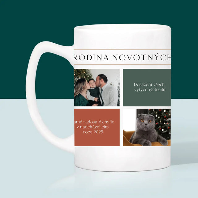 Fotokoláž: Veselé Vánoce Přání - Hrnek