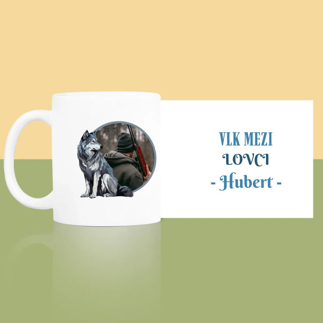 Fotka S Textem: Vlk Mezi Lovci - Hrnek