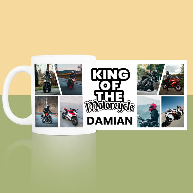Fotokoláž: King Of The Motorcycle - Hrnek