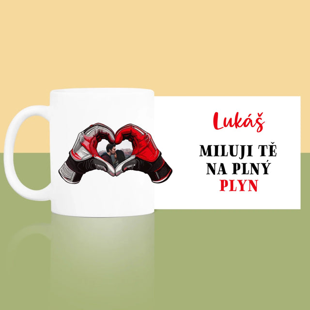Fotka S Textem: Miluji Tě Na Plný Plyn - Hrnek