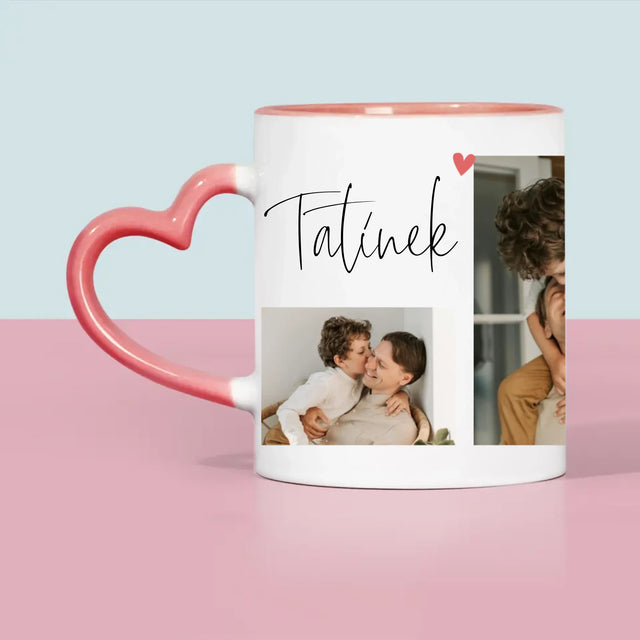 Fotokoláž: Tatínek Miluji Tě - Hrnek