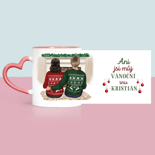 Designér Postav: Vánoční Pár - Hrnek