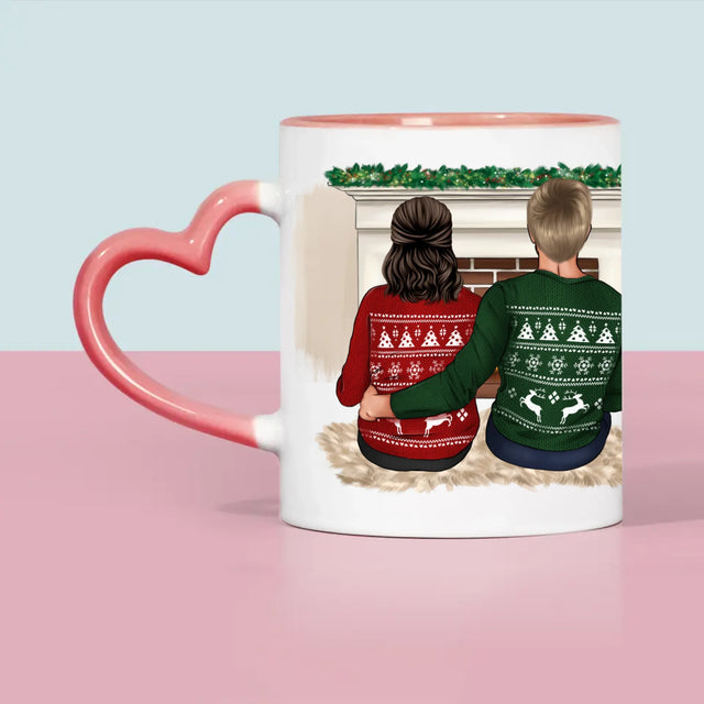 Designér Postav: Vánoční Pár - Hrnek