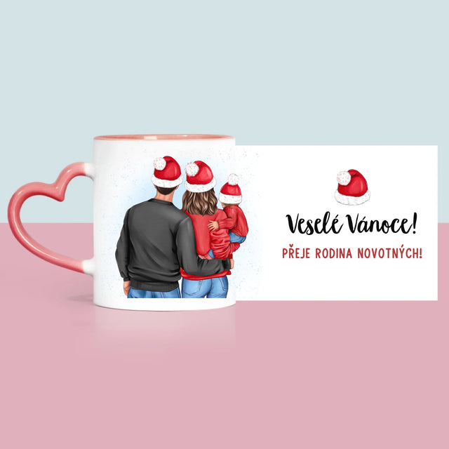 Designér Postav: Vánoční Rodina - Hrnek