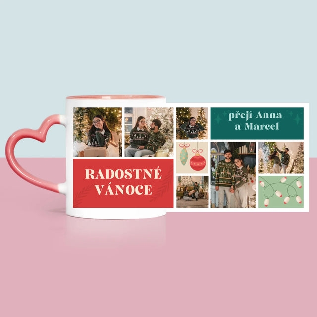 Fotokoláž: Vánoční Fotky - Hrnek