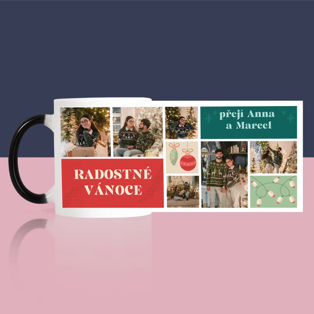 Fotokoláž: Vánoční Fotky - Hrnek