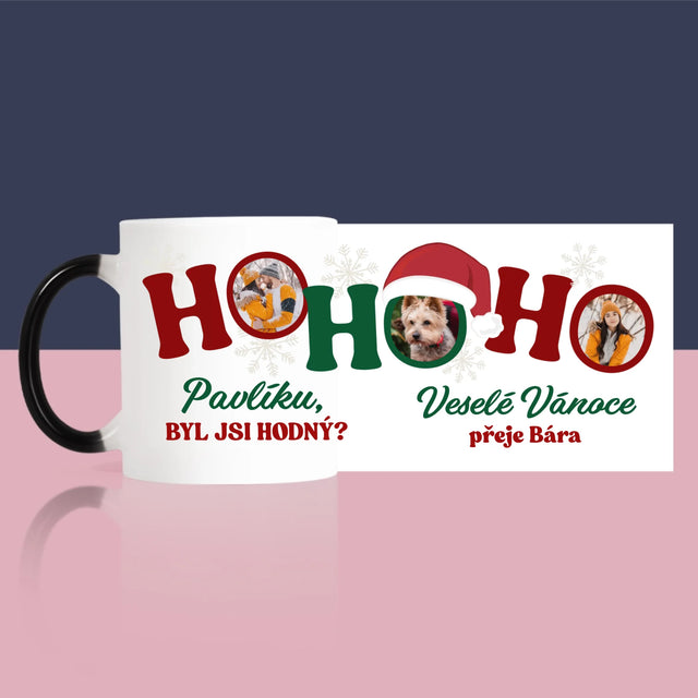 Fotokoláž: Ho Ho Ho - Hrnek