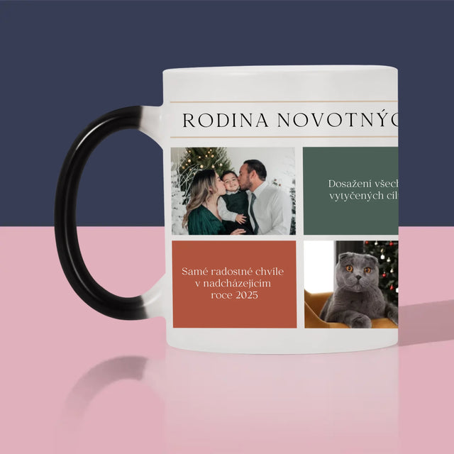 Fotokoláž: Veselé Vánoce Přání - Hrnek