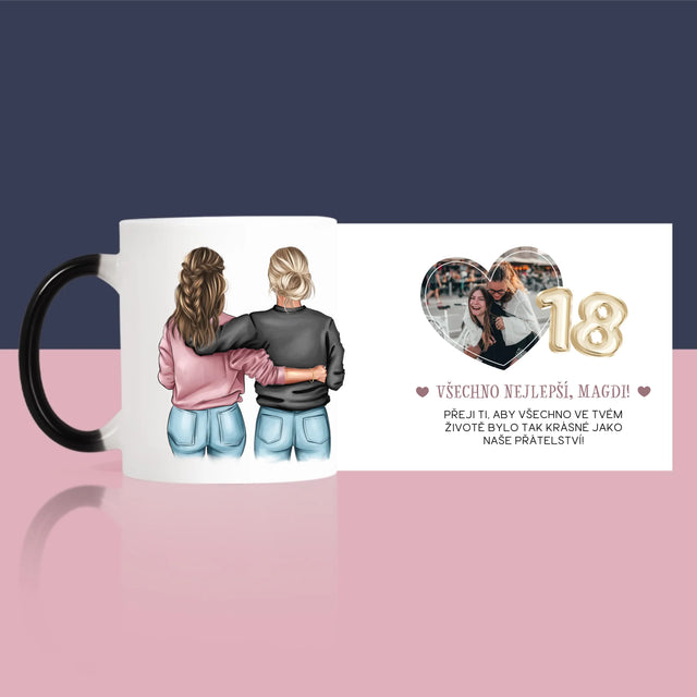 Designér Postav: 18. Narozeniny Přítelkyně - Hrnek