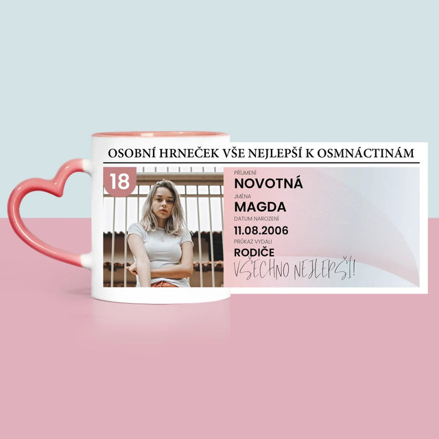 Fotka S Textem: Občanský Průkaz - Hrnek