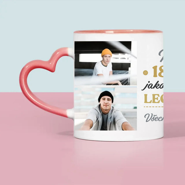 Fotokoláž: 18 Let Bytí Legendou - Hrnek