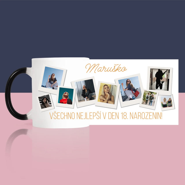 Fotokoláž: Přání K Narozeninám - Hrnek