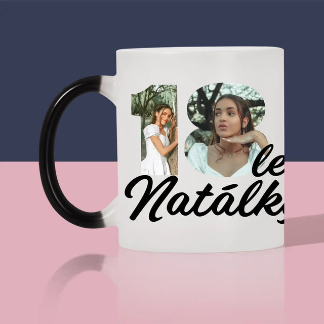 Slovo Z Fotek: 18 Let Odpočítávání - Hrnek