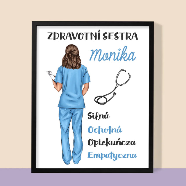 Designér Postav: Vlastnosti Zdravotní Sestry - Tisk V Rámečku