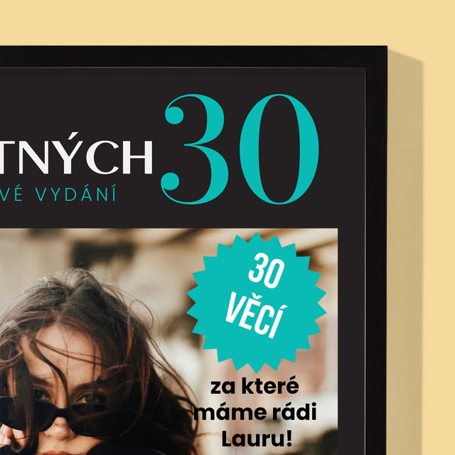 Obálka Časopisu: Šťastných 30 - Tisk V Rámečku